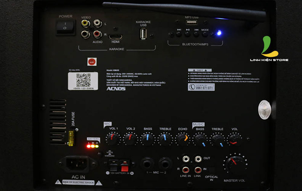 Loa kéo Acnos KB63S - Hàng chính hãng