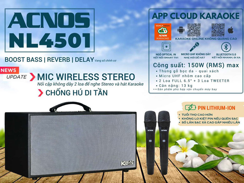 Loa xách tay Acnos NL4501 - Hàng chính hãng