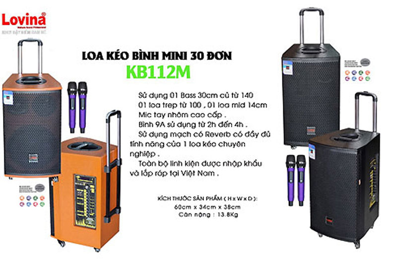 Loa kéo Lovina KB112M - Hàng chính hãng