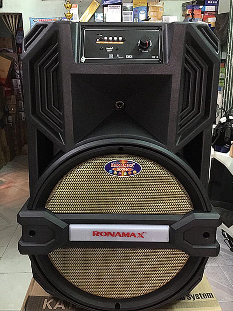 Thùng loa bằng gỗ, lưới bằng lưới kim loại sơn tĩnh điện 