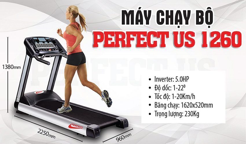Máy chạy bộ Perfect us 1260