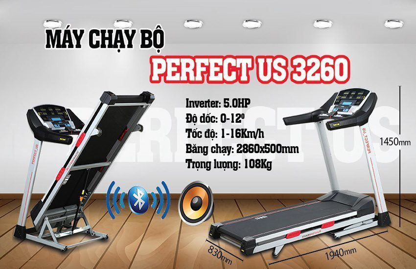 Máy chạy bộ điện Perfect US 3260