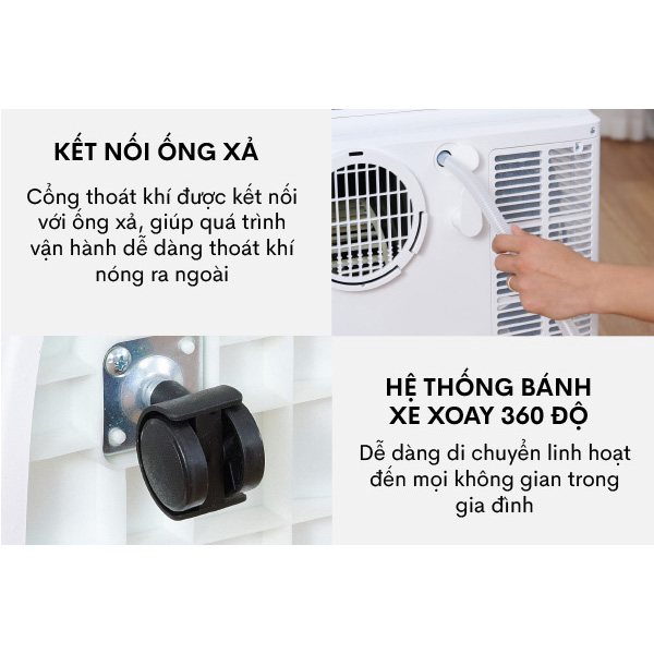 Máy điều hòa di động thông minh FujiE MPAC12 - Hàng chính hãng