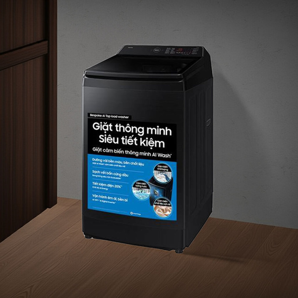 Máy giặt Bespoke Samsung Ecobubble Inverter 13Kg WA80F13S5BSV - Hàng chính hãng
