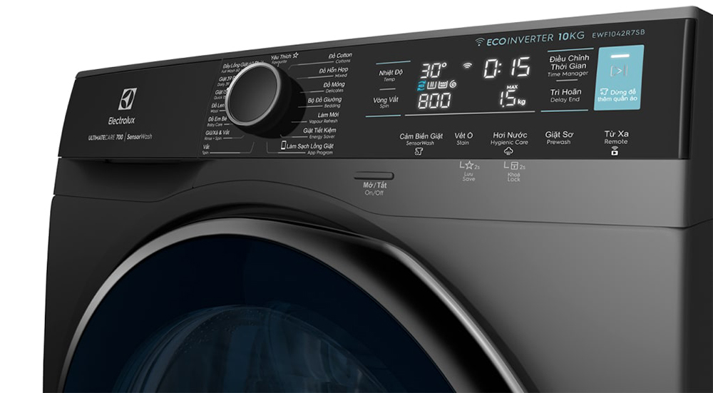 Máy giặt Electrolux Inverter 10 kg EWF1042R7SB - Hàng chính hãng
