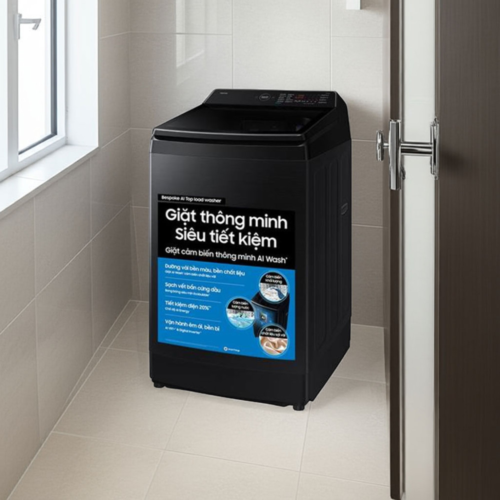 Máy giặt Samsung Inverter 15 kg WA80F15B6BSV - Hàng chính hãng