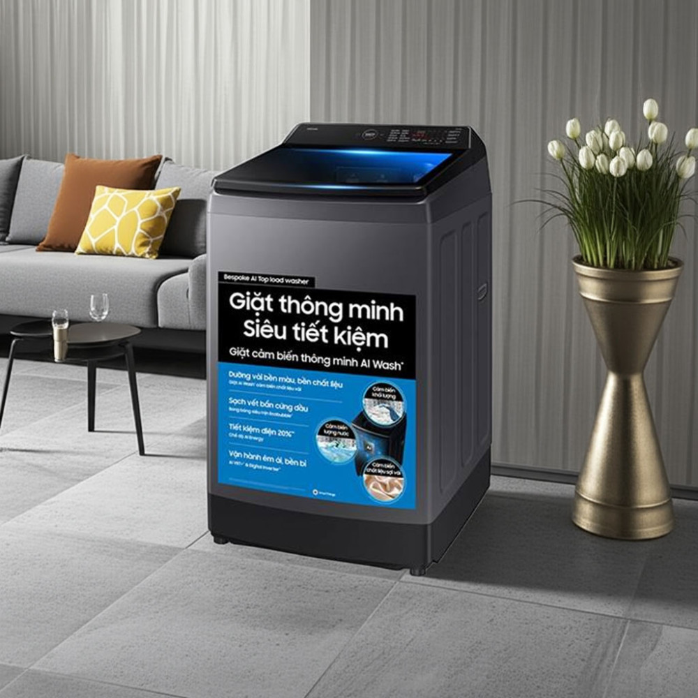 Máy giặt Samsung Inverter 15 kg WA80F15S5CSV - Hàng chính hãng