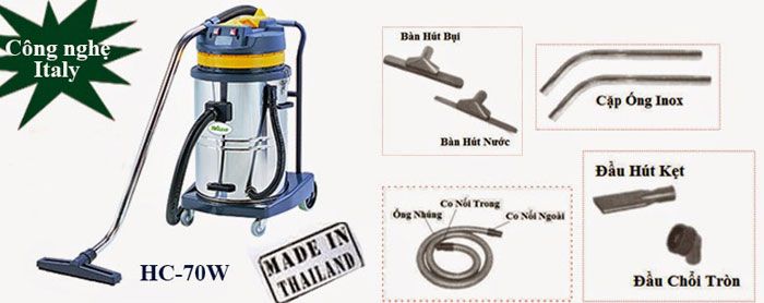 Máy hút bụi công nghiệp Hiclean HC70W - Hàng chính hãng