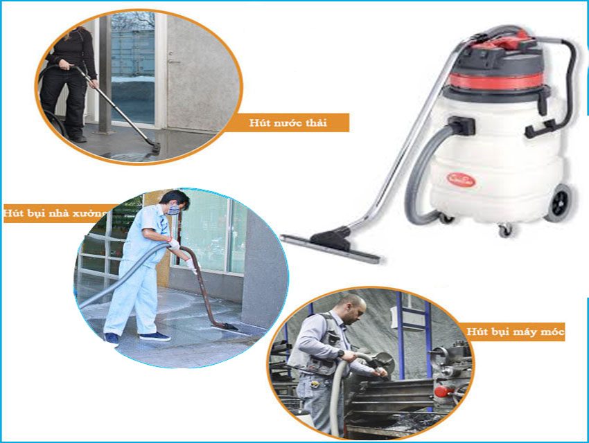 Máy hút bụi công nghiệp thùng nhựa Chao Bao CB90-2 - Hàng chính hãng