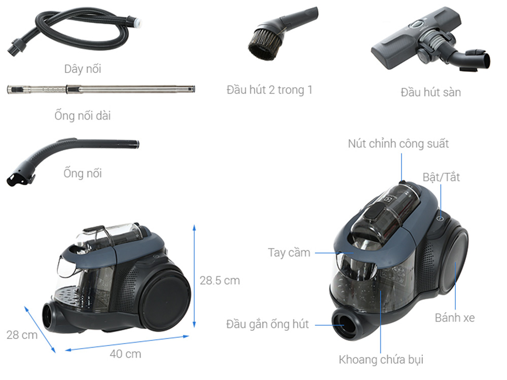 Máy hút bụi Electrolux EFC71611 - Hàng chính hãng