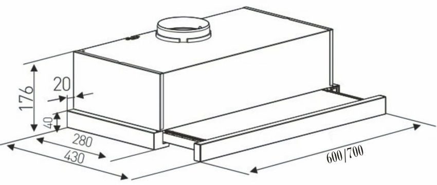 Máy hút mùi Arber AB-600KA - Hàng chính hãng