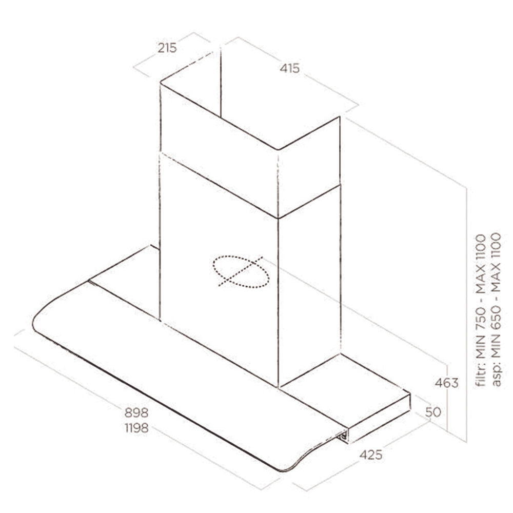 Máy hút mùi áp tường Elica SERENDIPITY IX/A/90 4