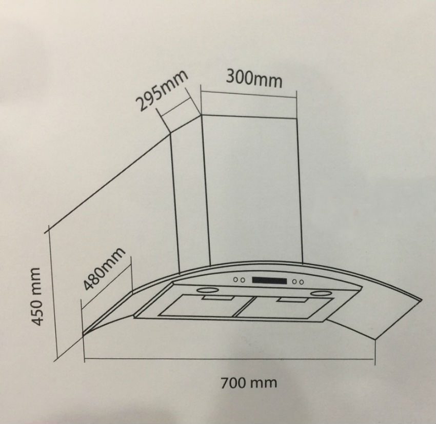 Máy hút mùi Eurosun EH-70K15 - Hàng chính hãng