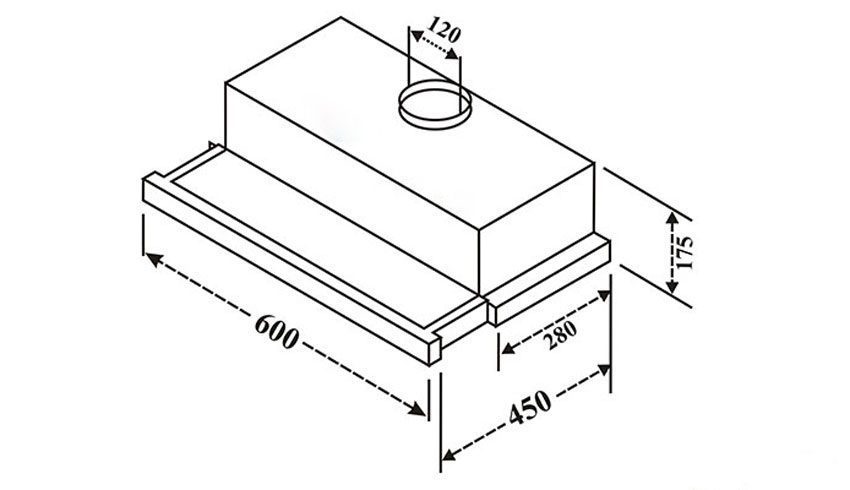 Máy hút mùi Kaff KF-TL60H - Hàng chính hãng