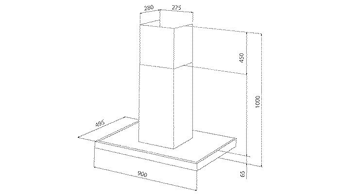 Máy hút khói khử mùi Malloca MC 9097S