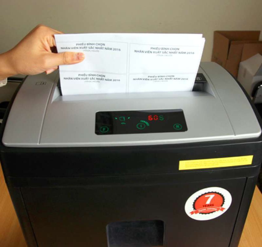 Máy hủy tài liệu Silicon PS-910LCD - Hàng chính hãng