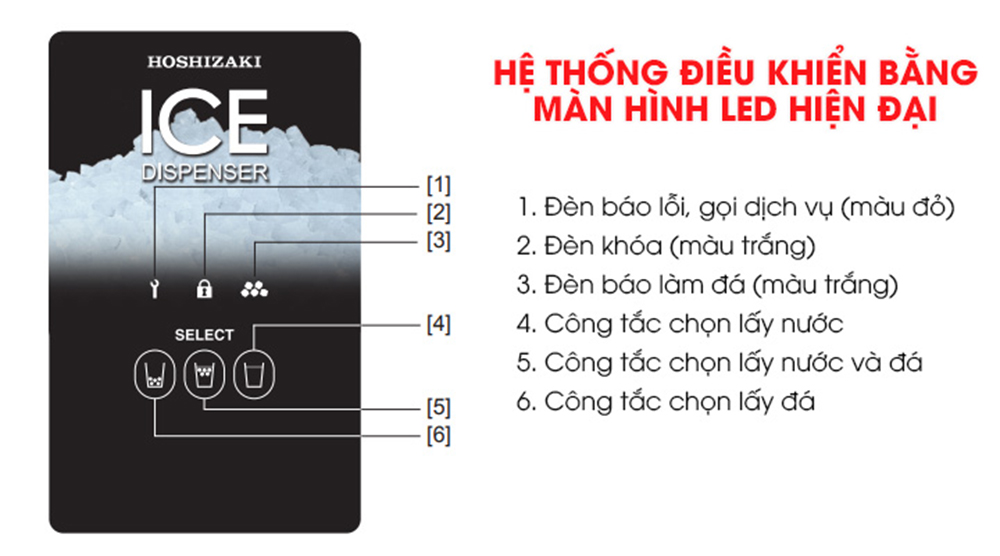 Máy làm đá viên Hoshizaki DCM-120KE - Hàng chính hãng