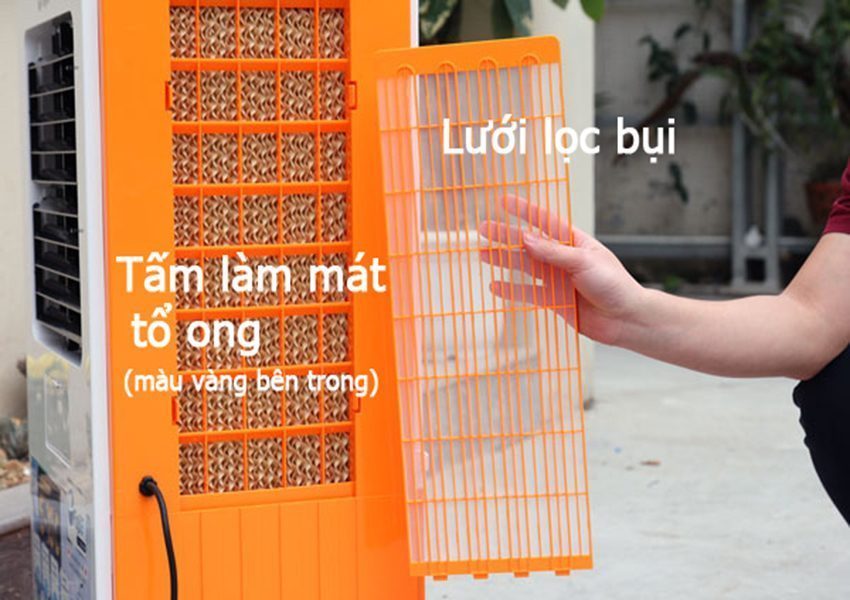 Lưới lọc bụi ngăn ngừa bụi bẩn của máy làm mát FujiE AC-601 Orange