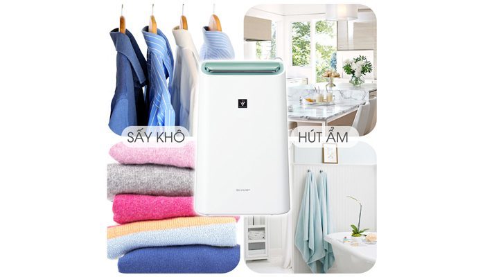 Máy lọc không khí và hút ẩm Sharp DW-E16FA - Hàng chính hãng