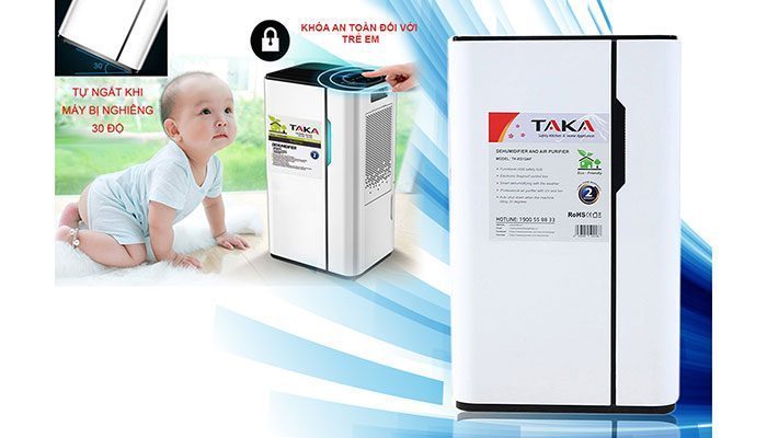 Máy lọc không khí và hút ẩm Taka TK-ED12AF - Hàng chính hãng