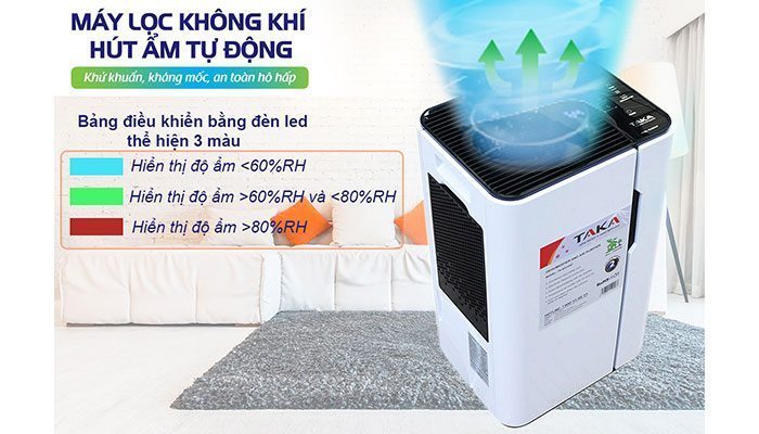 Máy lọc không khí và hút ẩm Taka TK-ED12AF - Hàng chính hãng