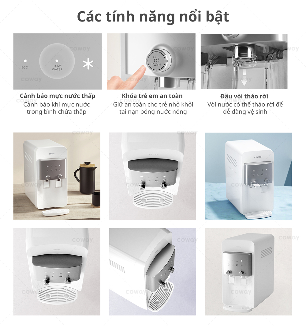 Máy lọc nước nóng lạnh Coway Neo Plus CHP-264L - Hàng chính hãng