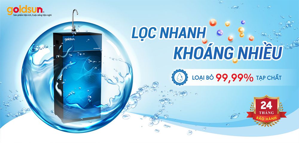 Máy lọc nước 10 lõi RO Goldsun FA1702(G) - Hàng chính hãng