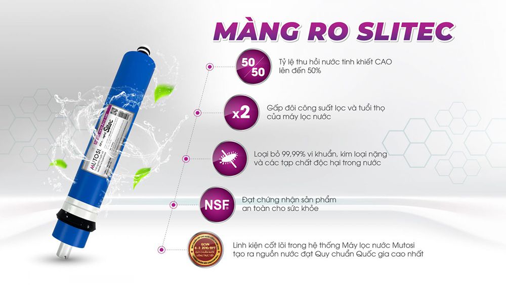 Máy lọc nước Mutosi nóng nguội 9 lõi MP-592H-BK - Hàng chính hãng