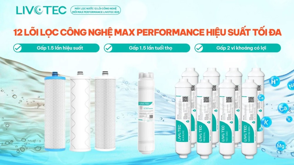 Máy lọc nước RO Karofi Livotec 808 - Hàng chính hãng