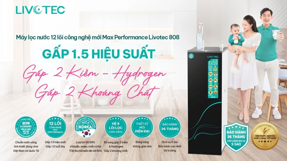 Máy lọc nước RO Karofi Livotec 808 - Hàng chính hãng