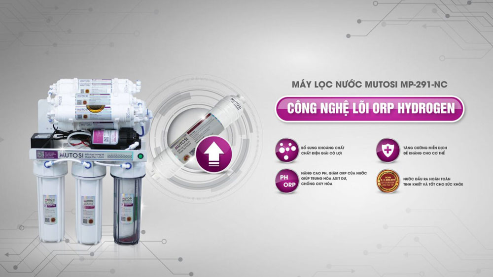 Máy lọc nước Mutosi không tủ 9 lõi MP-291-NC - Hàng chính hãng