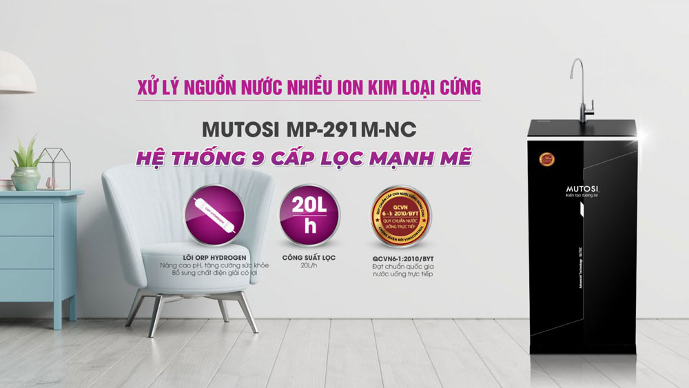 Máy lọc nước 9 lõi Mutosi MP-291M-NC - Hàng chính hãng
