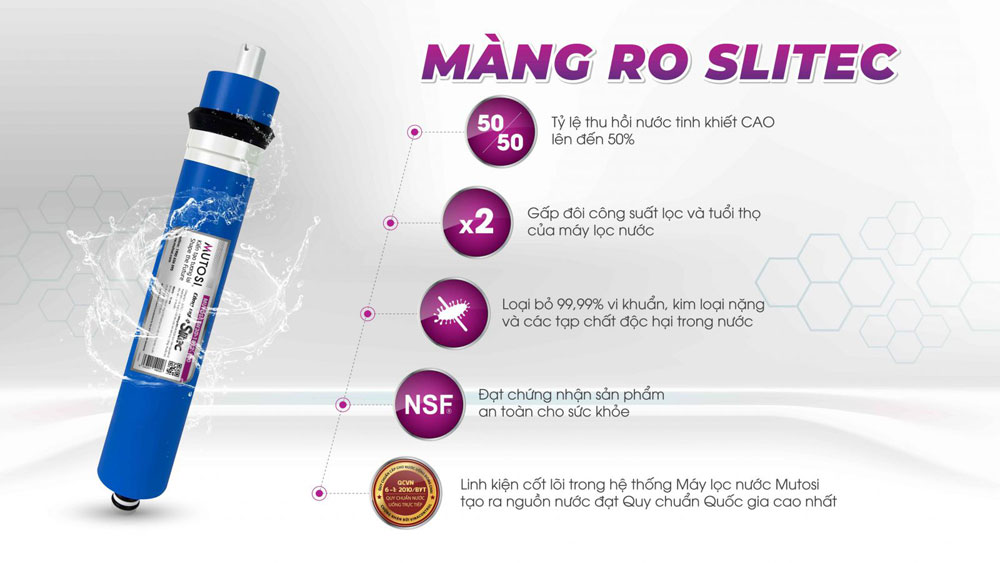 Máy lọc nước 9 lõi Mutosi MP-291M-NC - Hàng chính hãng