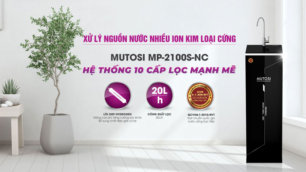 Máy lọc nước 10 lõi Mutosi MP-2100S-NC - Hàng chính hãng