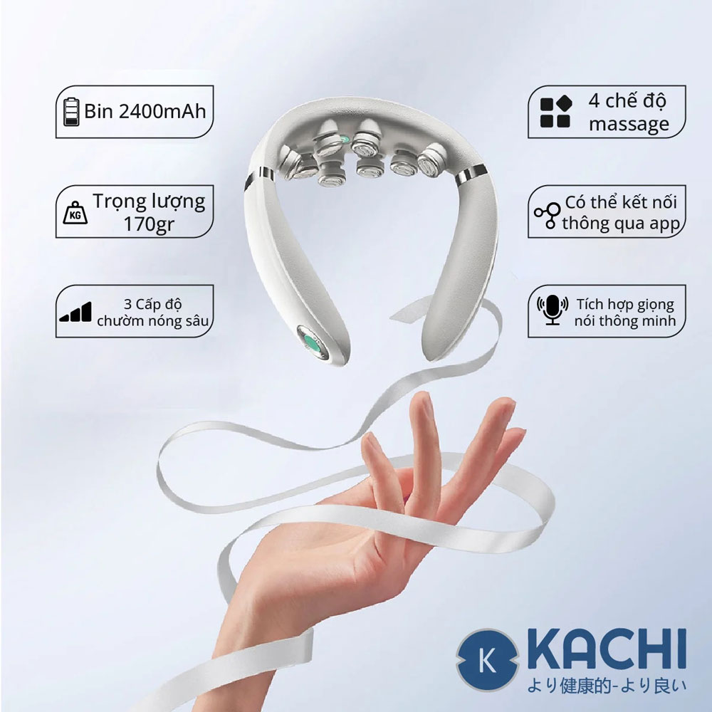 Máy massage cổ không dây Kachi MK350 - Hàng chính hãng