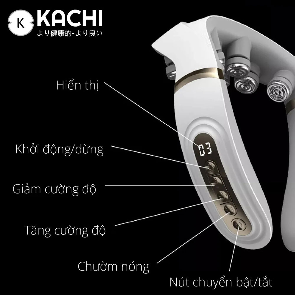 Máy massage cổ không dây Kachi MK350 - Hàng chính hãng