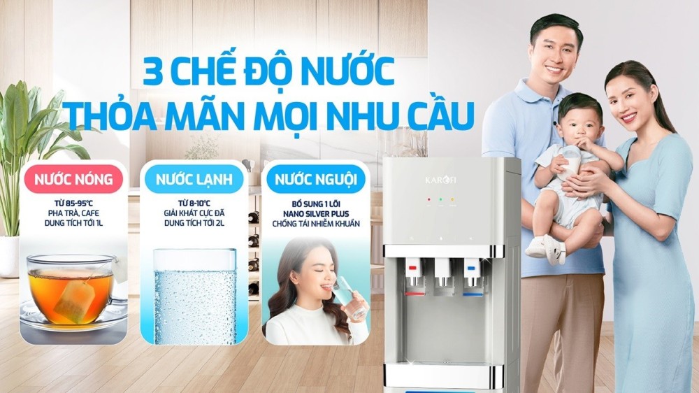 Máy lọc nước Karofi HCV208G - Hàng chính hãng
