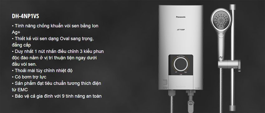 Máy nước nóng Panasonic DH-4NP1VS - Hàng chính hãng