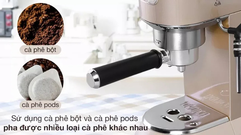 Máy pha cà phê Delonghi EC885.GY - Hàng chính hãng