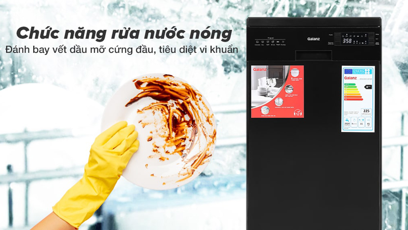 Công nghệ rửa nước nóng đánh bay dầu mỡ, vi khuẩn, an toàn sức khỏe