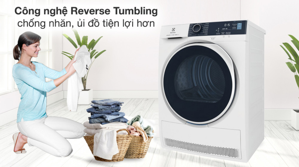 Máy sấy bơm nhiệt Electrolux EDH804H5WB - Hàng chính hãng