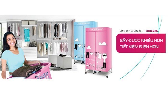 máy sấy quần áo Korihome CDK-236