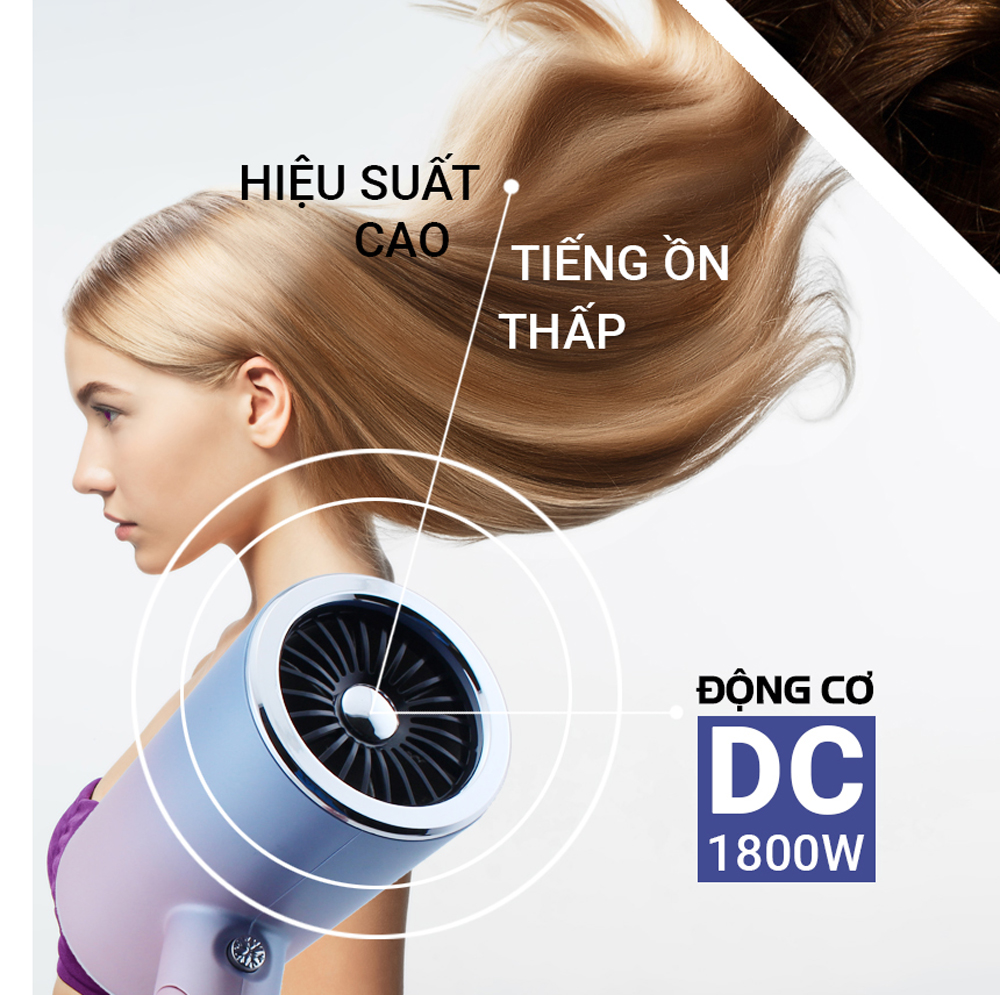Máy sấy tóc Kalpen HDK-3602 (1800W)  - Hàng chính hãng