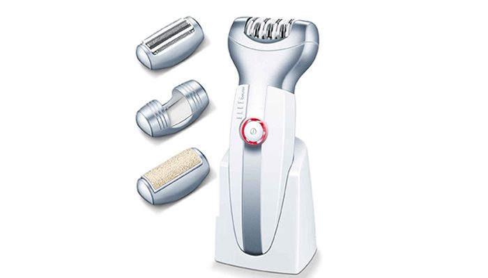 Máy nhổ lông, cạo râu và tẩy da chết Beurer HLE60 - Hàng chính hãng