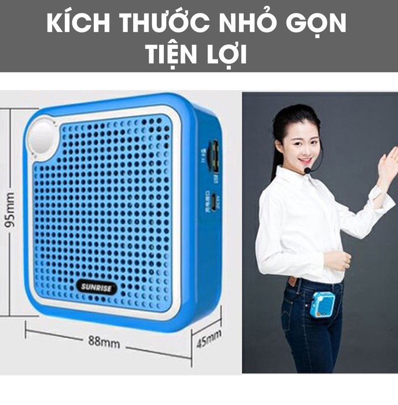 Máy trợ giảng không dây Sunrise SM-918 - Hàng chính hãng
