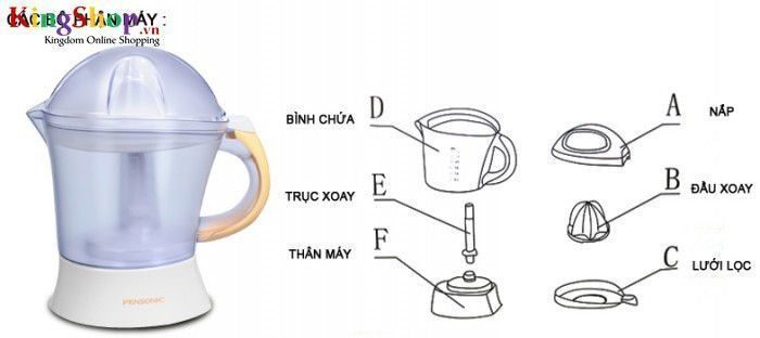 Máy vắt cam Pensonic PJ-10 - Dung tích 1.2L - Hàng chính hãng