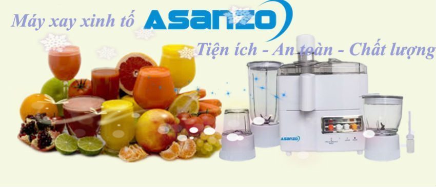 Máy xay ép đa năng Asanzo BF-400S cho gia đình nhiều lựa chọn
