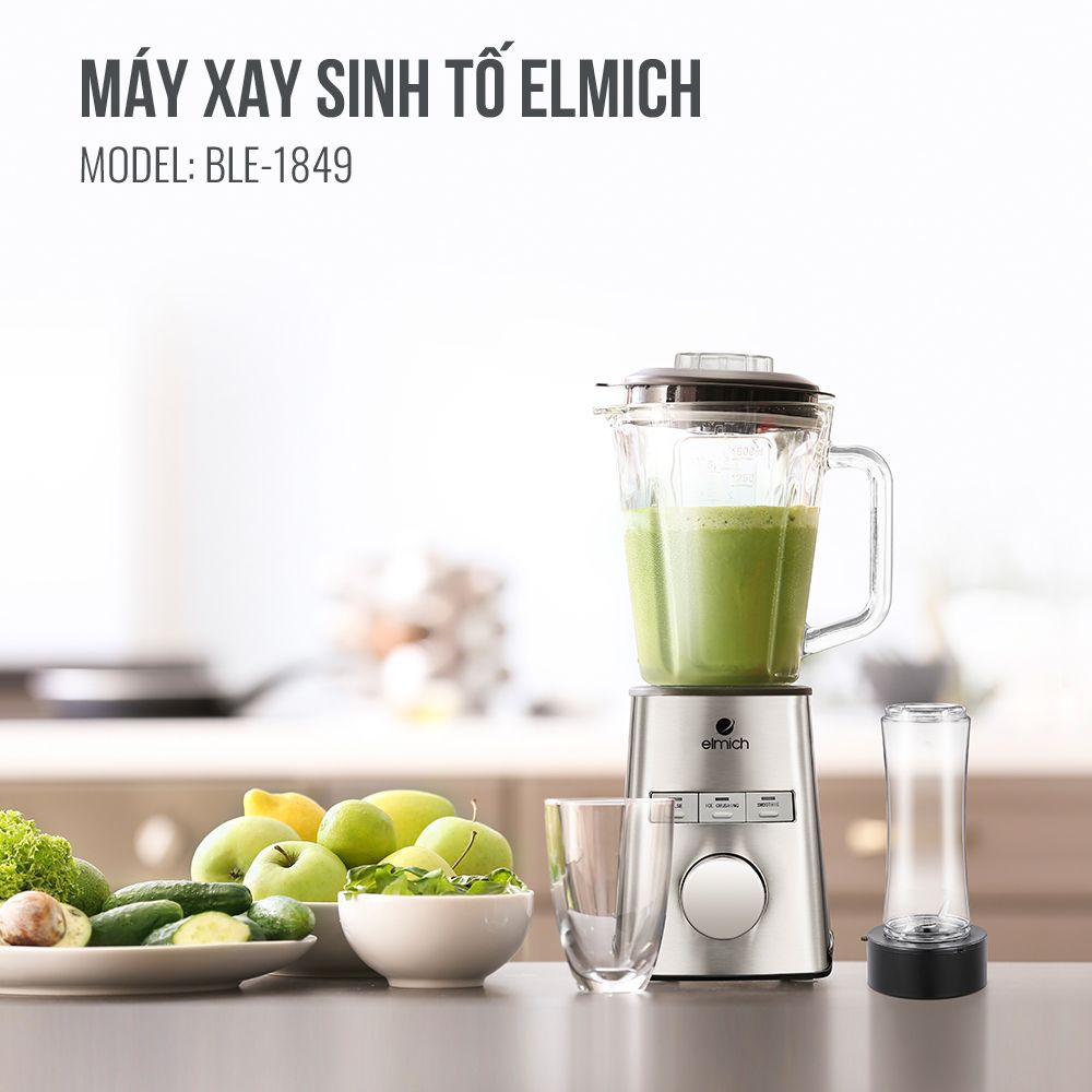 Máy xay sinh tố Elmich BLE-1849 - Hàng chính hãng