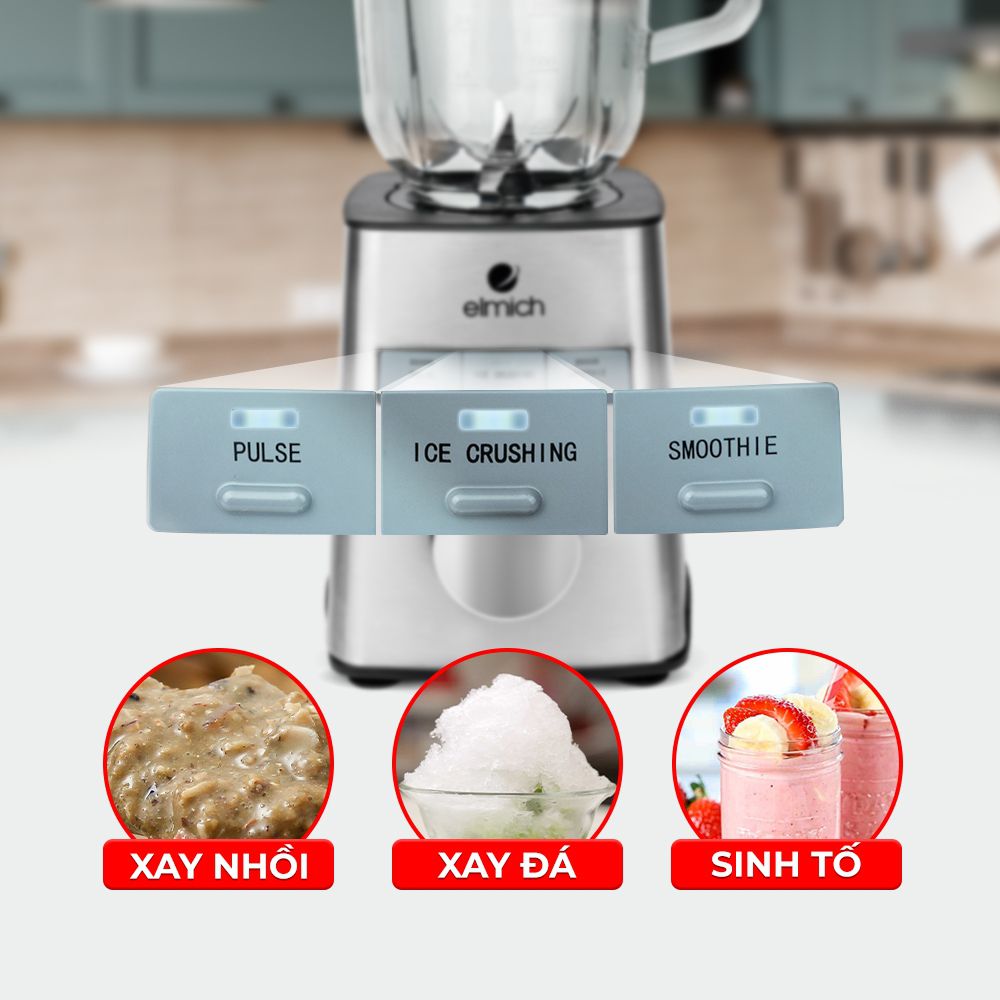 Máy xay sinh tố Elmich BLE-1849 - Hàng chính hãng