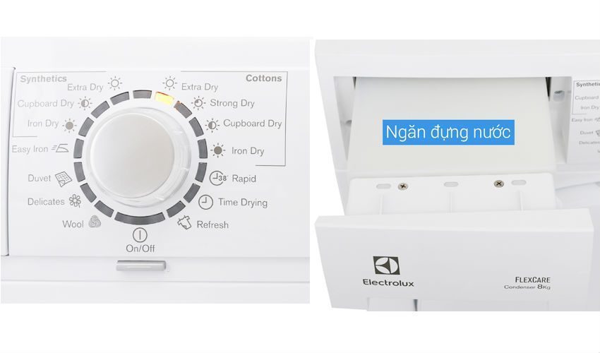 Máy sấy quần áo Electrolux EDC2086PDW - Hàng chính hãng